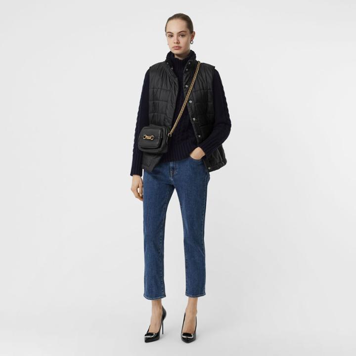 Burberry Burberry Cable Knit Cashmere Turtleneck Sweater, Blue