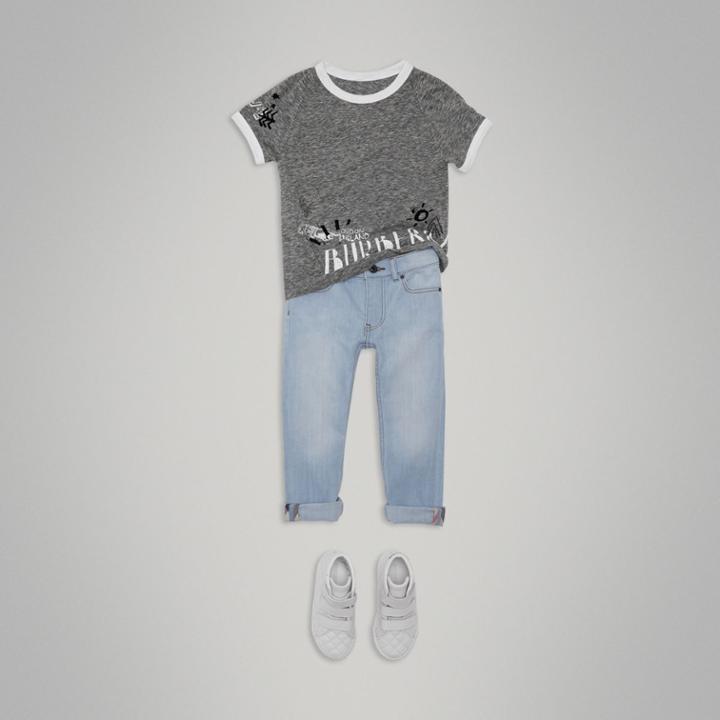 Burberry Burberry Relaxed Fit Stretch Jeans, Size: 8y, Blue