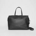 Burberry Burberry Soft Leather Holdall, Black