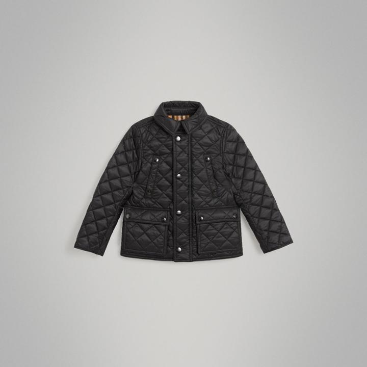 Burberry Burberry Detachable Hood Diamond Quilted Jacket, Size: 14y