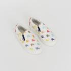 Burberry Burberry Childrens Ekd Leather Slip-on Sneakers, Size: 33, White