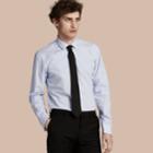 Burberry Burberry Modern Double-cuff Striped Cotton Poplin Shirt, Size: 14.5, Blue