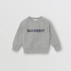 Burberry Burberry Childrens Logo Detail Cotton Sweatshirt, Size: 12m, Grey