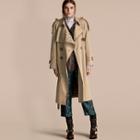 Burberry Deconstructed Trench Coat With Regimental Piping