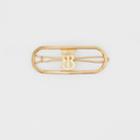 Burberry Burberry Gold-plated Monogram Motif Hair Clip