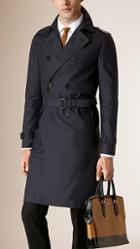Burberry Prorsum Lightweight Silk Wool Trench Coat