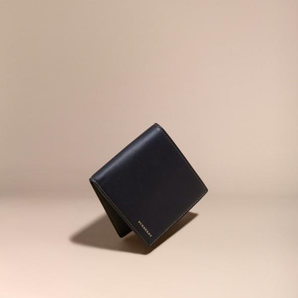 Burberry Smooth Leather Folding Wallet