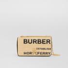 Burberry Burberry Small Horseferry Print Quilted Raffia Lola Bag