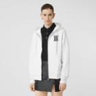 Burberry Burberry Monogram Motif Cotton Oversized Hooded Top, Size: Xxs, White
