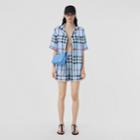 Burberry Burberry Check Silk Shorts, Size: 02