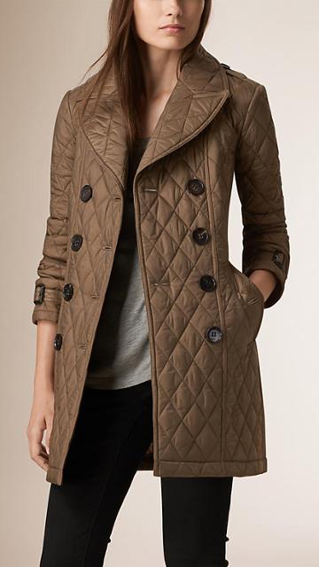 Burberry Quilted Trench Coat