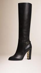 Burberry Knee-high Leather Boots