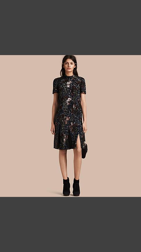 Burberry Hand-embroidered Sequin Dress