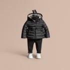 Burberry Burberry Bow Detail Puffer Jacket, Size: 18m, Black