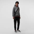 Burberry Burberry Embroidered Crest Jersey Hoodie, Size: L, Grey