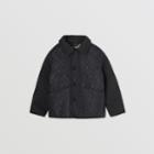 Burberry Burberry Childrens Monogram Quilted Panel Recycled Polyester Jacket, Size: 6y, Black