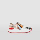 Burberry Burberry Montage Print Nylon Sneakers, Size: 39