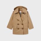 Burberry Burberry Childrens Cotton Twill Hooded Trench Coat, Size: 6y, Brown