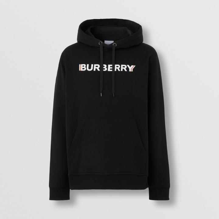 Burberry Burberry Logo Print Cotton Hoodie
