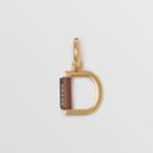 Burberry Burberry Leather-wrapped 'd' Alphabet Charm, Brown