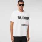 Burberry Burberry Horseferry Print Cotton Oversized T-shirt, Size: L, White