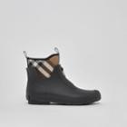 Burberry Burberry Check Neoprene And Rubber Rain Boots, Size: 39