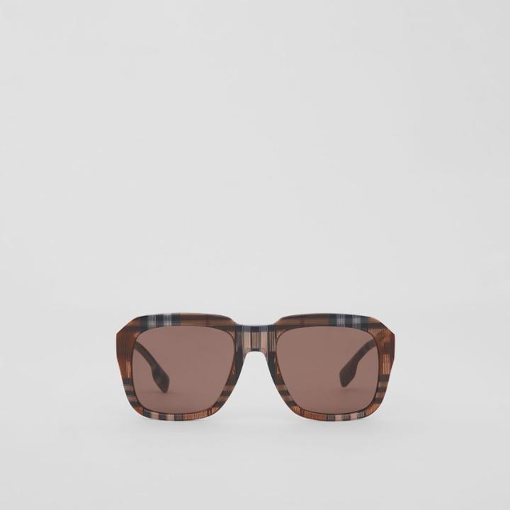 Burberry Burberry Check Bio-acetate Square Frame Sunglasses