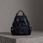Burberry Burberry The Crossbody Rucksack In Nylon And Leather, Blue