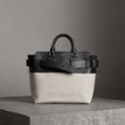 Burberry Burberry The Medium Canvas And Leather Belt Bag