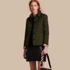 Burberry Burberry Diamond Quilted Jacket, Green