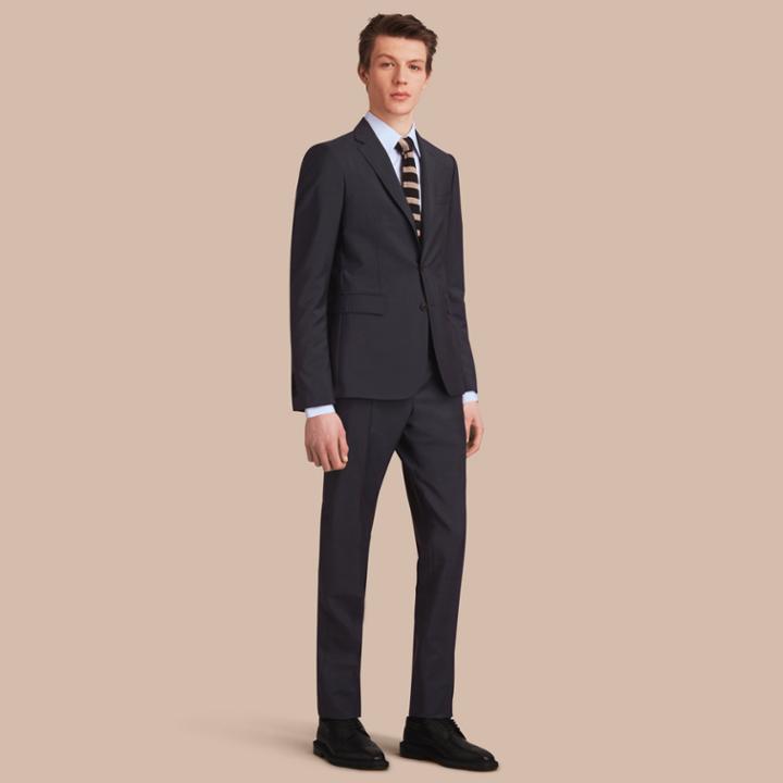 Burberry Burberry Slim Fit Wool Mohair Suit, Size: 54r, Blue