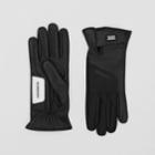Burberry Burberry Logo Appliqu Cashmere-lined Deerskin Gloves, Size: 7.5, Black