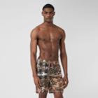 Burberry Burberry Camouflage Check Swim Shorts, Beige