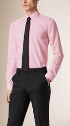 Burberry Modern Fit Button-down Collar Gingham Cotton Poplin Shirt