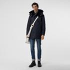 Burberry Burberry Detachable Hood Diamond Quilted Barn Jacket, Size: 38, Blue