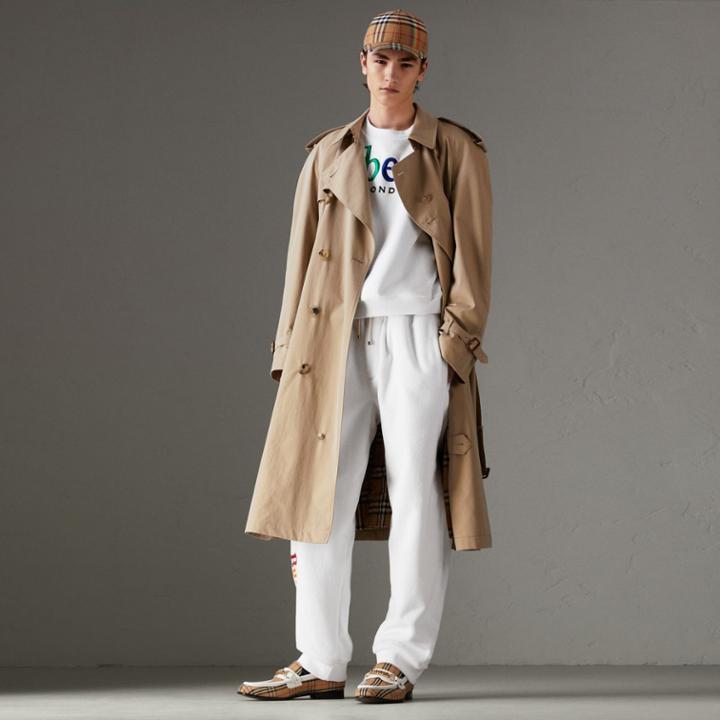 Burberry Burberry Archive Logo Towelling Sweatshirt, White