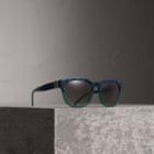 Burberry Burberry Buckle Detail Square Frame Sunglasses, Blue