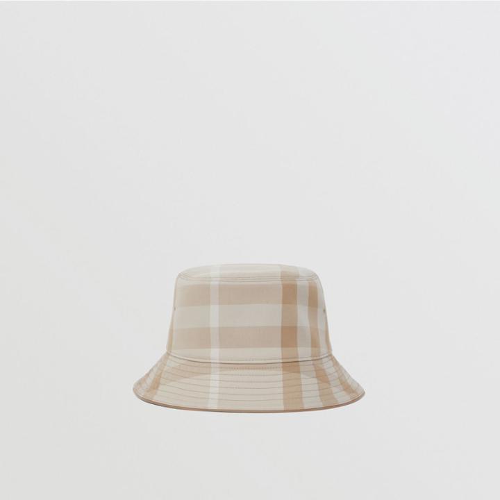 Burberry Burberry Check Cotton Bucket Hat, Size: M