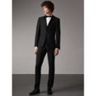 Burberry Burberry Slim Fit Wool Mohair Half-canvas Tuxedo, Size: 56r, Black