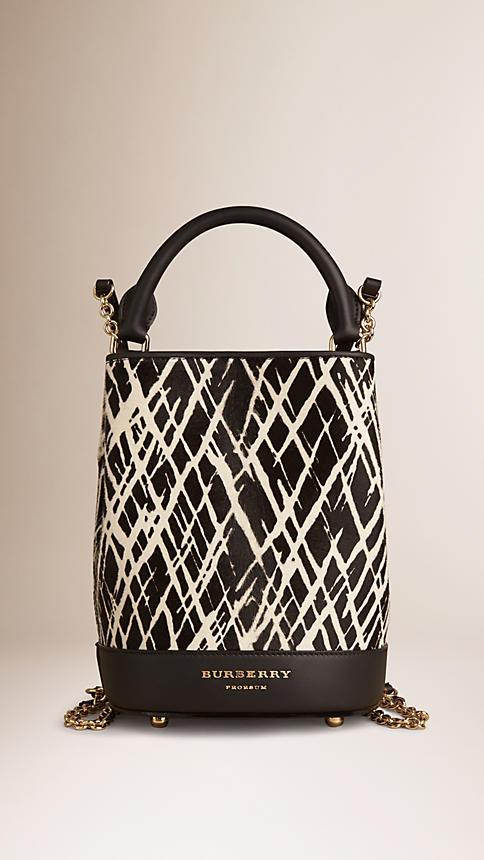 Burberry The Bucket Backpack In Animal Print Calfskin