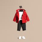 Burberry Burberry Packaway Technical Parka Jacket, Size: 3y, Red
