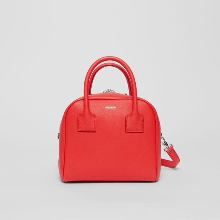 Burberry Burberry Small Leather Cube Bag, Red