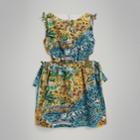 Burberry Burberry Childrens Seaside Print Seersucker Cut-out Dress, Size: 6y