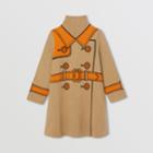 Burberry Burberry Childrens Trompe L'oeil Wool Cashmere Jacquard Sweater Dress, Size: 14y, Beige