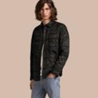 Burberry Burberry Quilted Technical Shirt, Size: M, Blue