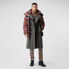 Burberry Burberry Sleeveless Check Trench Coat With Detachable Puffer, Multi