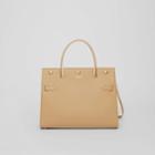 Burberry Burberry Small Leather Title Bag, Yellow