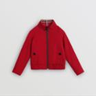 Burberry Burberry Childrens Reversible Check Cotton Harrington Jacket, Size: 10y, Red