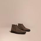 Burberry Burberry Crepe Sole Suede Desert Boots, Size: 42, Green