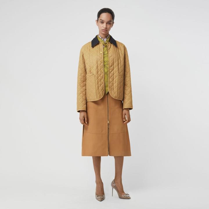 Burberry Burberry Diamond Quilted Barn Jacket, Brown